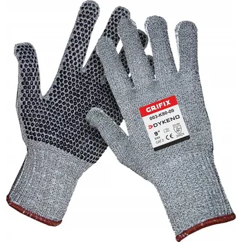 Pracovní oblečení Grifix textilní protipořezové rukavice s PVC terčíky 08