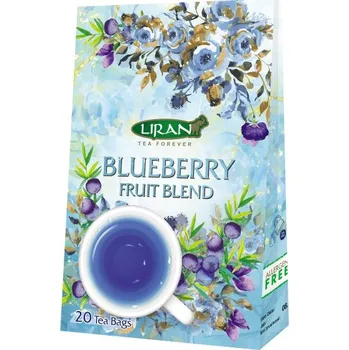Čaj Liran Blueberry bylinný modrý čaj 20x 2 g