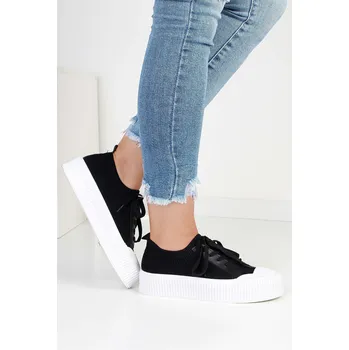 Dámské tenisky DoAndBe Tenisky na platformě J2343-1B černá 37