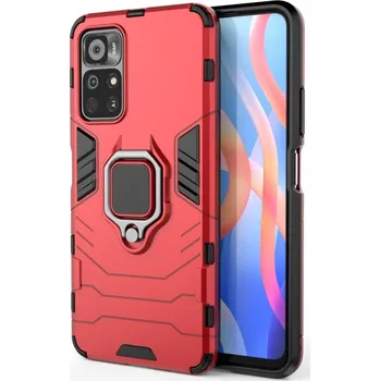 Pouzdro na mobilní telefon VSECHNONAMOBIL 36636 STRONG Ochranný kryt Xiaomi Poco M4 Pro 5G / Redmi Note 11S 5G červený