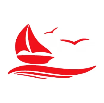 Polep vozidla SAMOLEPKA Plachetnice 002 levá (10 - červená) NA AUTO, NÁLEPKA, FÓLIE, POLEP, TUNING, VLASTNÍ TEXT, TISK, AUTOSAMOLEPKY.cz, POLEPY, OBRÁZEK, LOGO, SAMOLEPKY