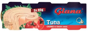 Giana Kousky tuňáka v rajčatové omáčce 3x 80 g