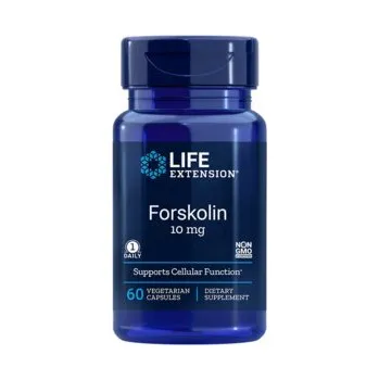 Life Extension Forskolin Extrakt z Coleus forskohlii (kořen) 60 ks, vegetariánská kapsle, 100 mg