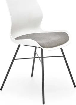 Jídelní židle Halmar Velvet K488 bílá