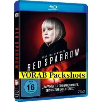 Blu-ray film Red Sparrow, 1 Blu-ray: Für Hörgeschädigte geeignet. USA – Francis Lawrence,Jennifer Lawrence,Joel Edgerton,Mary-Louise Parker,Ciarán Hinds,Jeremy Irons,Charlotte Rampling,Matthias Schoenaerts,Joely Richardson,Sergei Polunin (DE)