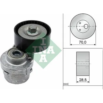 Napínák, žebrovaný klínový řemen Schaeffler INA 533 0061 20