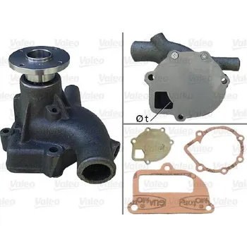 Chladič motoru Vodní čerpadlo, chlazení motoru VALEO 506779