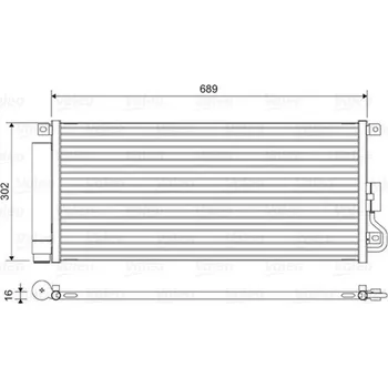 Výparník klimatizace Kondenzátor, klimatizace VALEO 822592