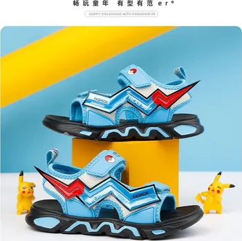 Dětská sálová obuv Pokémon Dětské páskové sandále "Pokémon" Barva: modrá, Velikost: 29 (18,5 cm)