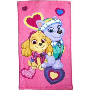 Dětský ručník PAW PATROL růžový 30X50cm Setino