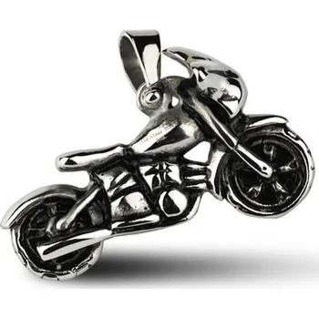Přívěsek Šperky4U Ocelový přívěšek - motorka - OPP1001
