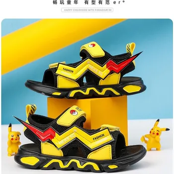 Dětská sálová obuv Pokémon Dětské páskové sandále "Pokémon" Barva: Žlutá, Velikost: 36 (23,2 cm)