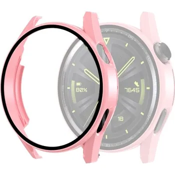 VSECHNONAMOBIL 38428 Plastový kryt s ochranným sklem pro Huawei Watch GT 3 46mm růžový