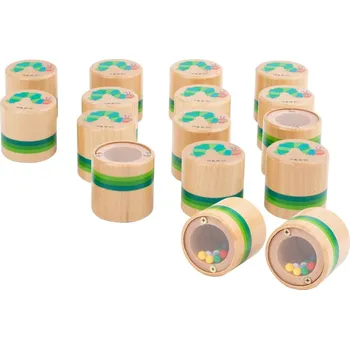 Dřevěná hračka Small Foot Zvukové pexeso hladová housenka