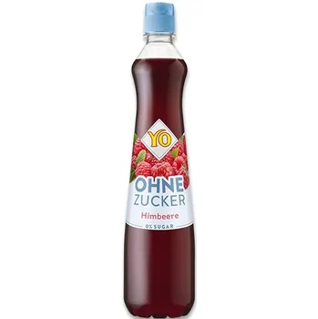 Sirup YO Ovocný sirup bez cukru malina 0,7 l