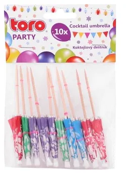 Party dekorace Toro Deštník koktejlový 10 ks