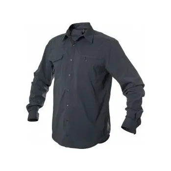 Pánská košile WARMPEACE THUNDER dark grey XL; Šedá košile + DÁREK DLE VÝBĚRU!