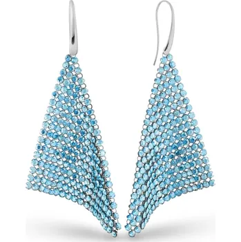 Náušnice Náušnice se Swarovski Elements Chic KWMESH18AQ Aqua