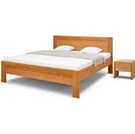 Postel Postelia ONTARIO Dub 180x200 - Dřevěná postel z masivu, dubové dvoulůžko o šíři masivu 3,7 cm