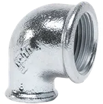 GEBO Litinové koleno FF 90° redukované pozink Redukce: 2" x 1"