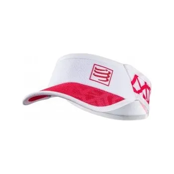 Běžecké oblečení COMPRESSPORT SPIDERWEB ULTRALIGHT VISOR bílo/červená Bílá běžecký kšilt + DÁREK DLE VÝBĚRU!