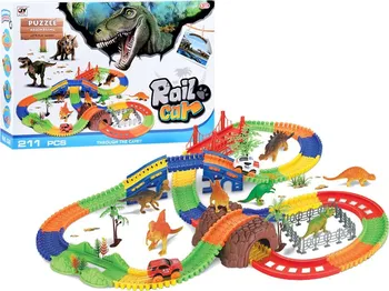Set autodráh Magic Tracks autodráha s dinosaury