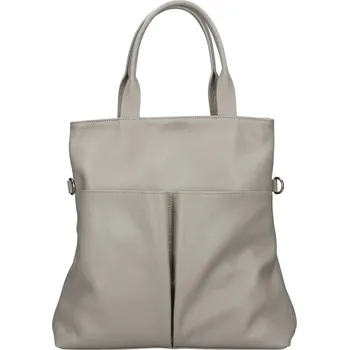 Kabelka Dámská kožená kabelka Italia Ghita - šedá