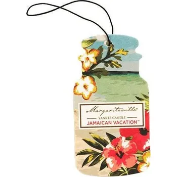 Vůně do auta Yankee Candle JAMAICAN VACATION papírová visačka