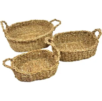 chlebník Vingo Sada 3 ošatek z mořské trávy