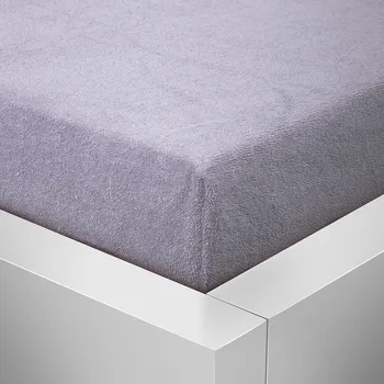 Prostěradlo Numberoplus Froté prostěradlo šedá Velikost: 90 x 200 cm