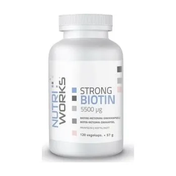 NutriWorks Strong Biotin 5500µg 120 kapslí