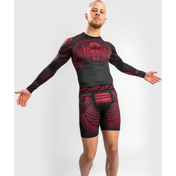 Pánské tričko Pánský rashguard Venum Nakahi - dlouhý rukáv - Black/Red Velikost: XXL