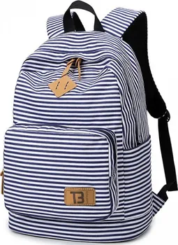 Městský batoh Topbags Canvas Stripe 19 l modrý