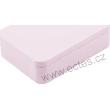 Dóza na potraviny PINK plechová dóza na čokoládu 3500 jednobarevná světle růžová lesk