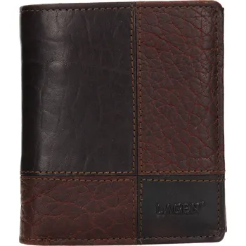 Peněženka Pánská kožená peněženka Lagen Apolone - tmavě hnědá