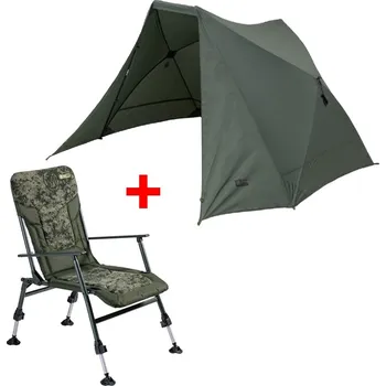 Bivak Mivardi Shelter Quick Set + křeslo CamoCODE Express