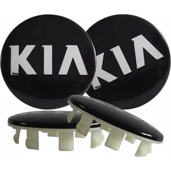 Středová krytka kola Kia Středová krytka alu kola 58 mm černá 4 ks