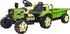 Dětské elektrovozidlo Dětský elektrický traktor s přívěsem 87 x 55 x 54 cm zelený