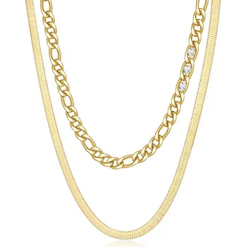 Šperk Brosway Pozlacený dvojitý náhrdelník s krystaly Symphonia BYM108 + 2 měsíce na vrácení zboží