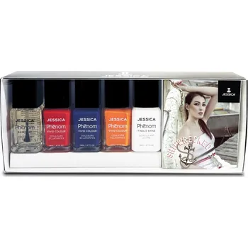 Dekorativní kosmetika Jessica Phenom laky na nehty Shipwrecked - dárková sada 5 x 14 ml
