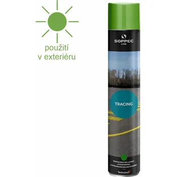 Barva ve spreji Značkovací sprej Soppec TRACING - zelený TRACING 750ml
