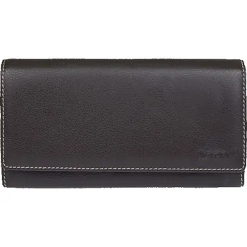 Peněženka Dámská kožená peněženka Lagen Jiřina - hnědo-šedá