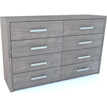 Komoda Dřevěná komoda z masivu PORTO DUO 8x zásuvka - Provedení masiv Buk, nebo s příplatkem Dub