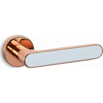 Dveřní kování Cobra dveřní kování 2195 (měděná/bílá) Provedení: PZ (klika/klika, zámek FAB)