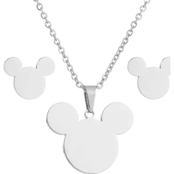 Souprava šperků Načančaná.cz Sada Mickey mouse - 2 barvy Barva: Stříbrné