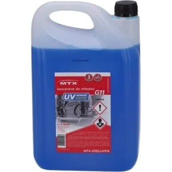 Nemrznoucí směs do chladiče Koncentrát do chladičů 5l G11 UV modrý MTX MTX-G115LUVKN