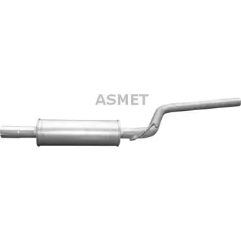 Tlumič výfuku Střední tlumič výfuku ASMET 03.108
