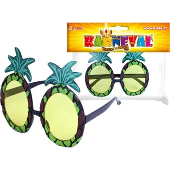 Karnevalový doplněk Rappa brýle Hawaii zelené/hnědé