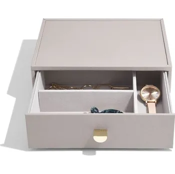 Šperkovnice Box na hodínky Stackers Taupe Classic Accessory Drawer | šedobéžová 75800