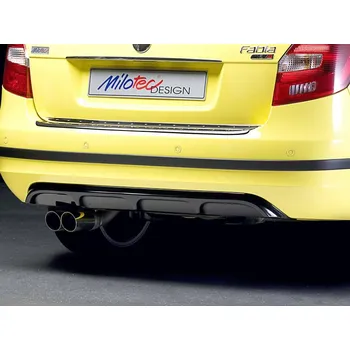 Nárazník Milotec Difuzor zadního nárazníku černý lesklý Škoda Fabia II. Combi